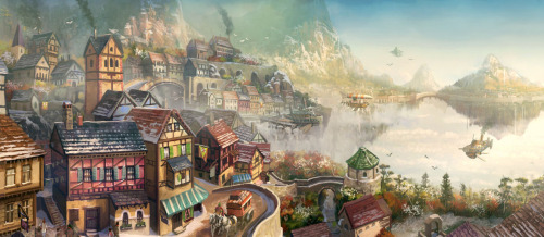 cinemagorgeous:  Imaginative worlds by artist Tyler Edlin. 
