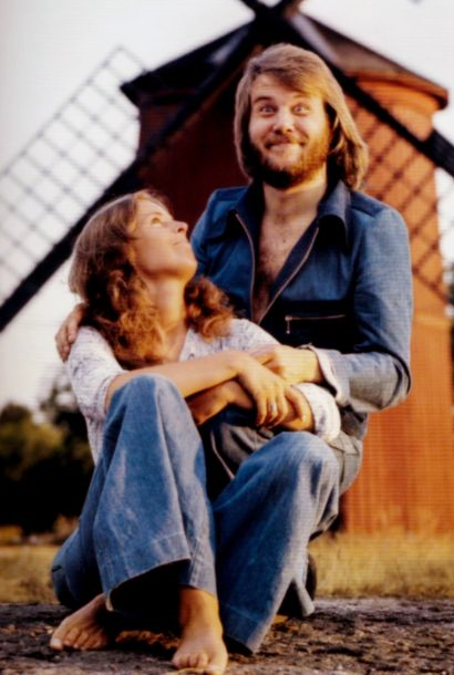 A pre-ABBA photo from 1972 of a playful Benny Andersson and Anni-Frid Lyngstad. Judging by Benny’s face, this may be the moment he realized the potential of forming a four-person singing group.