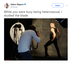 randomsplashes:adam rippon is a gift to this