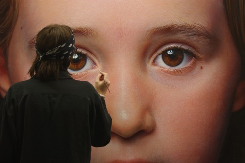 wetheurban:ART: Hyper Realistic Paintings by Gottfried HelnweinGottfried Helnwein is one of the most