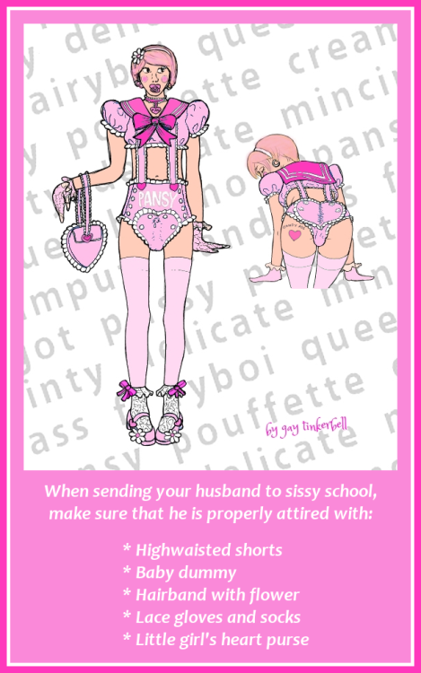fmatty:My modified versions of Gay Tinkerbell’s ‘New Sissy School Uniform’* You can view his origina