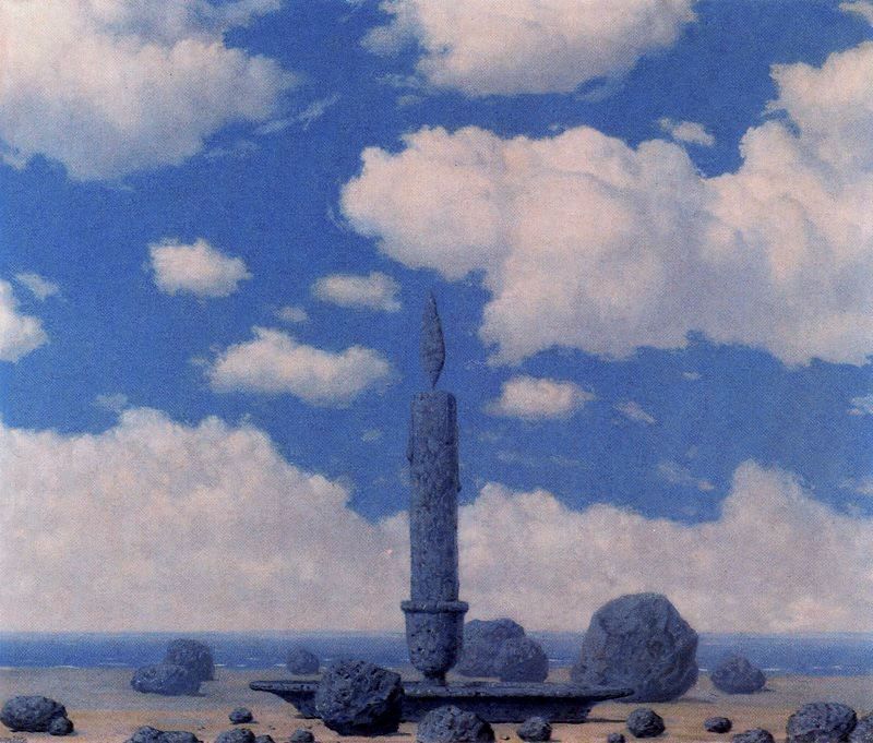 renemagritte-art:  Souvenir from travels Rene Magritte
