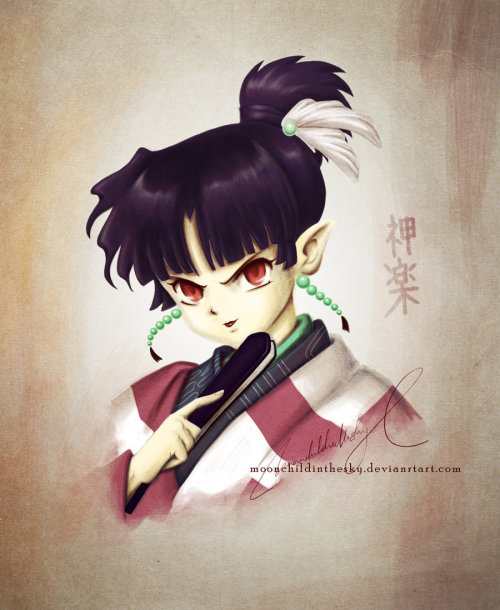 animefanatic06:  Kagura by moonchildinthesky Kagura from Inuyasha, Villains Day