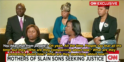 -teesa-:  Anderson Cooper speaks with the mothers of Trayvon Martin, Michael Brown,