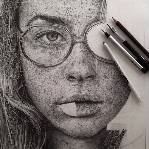 cjwho:  Photo-realistic drawings by Monika adult photos