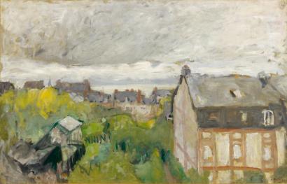  LES TOITS MAUVES  -  Edouard Vuilard 1909 Post-impressionism