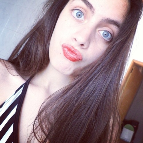 #me #summer #black #white #chascomus #blue #eyes #love #rouge #red #lipstic