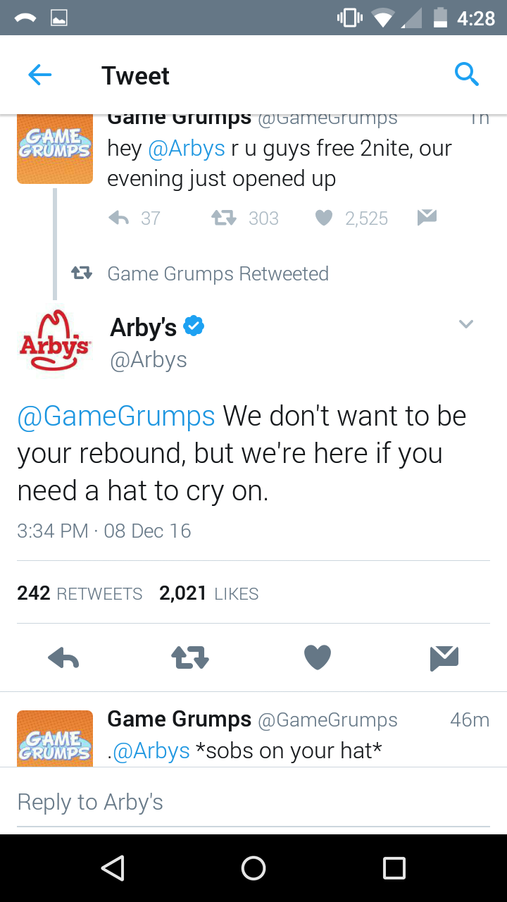 captain-atlantic:  I can’t believe I made Game Grumps and Wendy’s break up :///