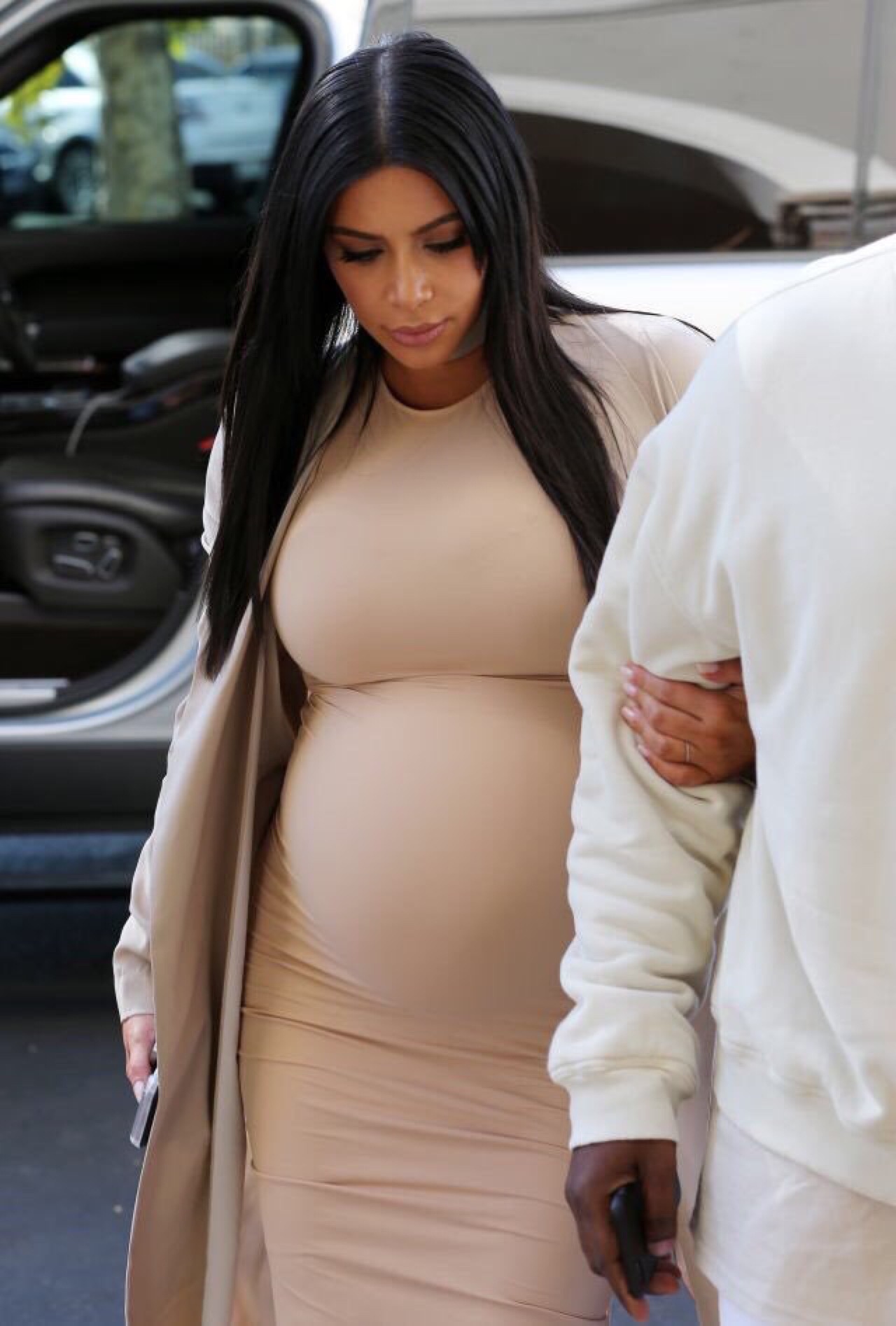 kuwkimye:  Kim &amp; Kanye arriving at Kim’s surprise birthday party at Cinepolis