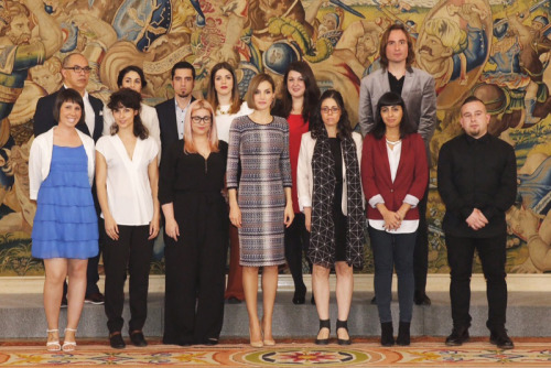 smrletiziaofspain: Queen Letizia of Spain presents the Tomás Francisco Prieto award to Jaume 