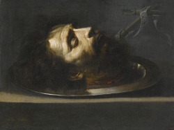 monsieurleprince: Sebastián de Llanos Valdés (1605 - 1677) - The head of Saint John the Bapstist, on a pewter platter, 1660 