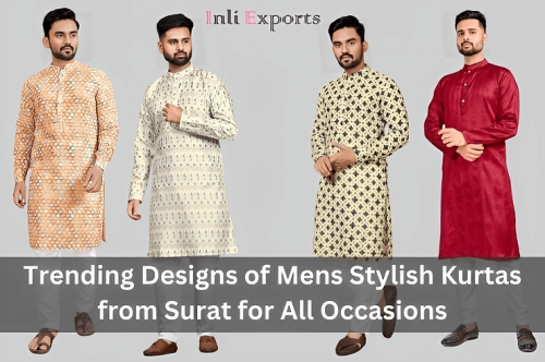 Trending Designs of Stylish Mens Kurtas from Surat for All Occasions