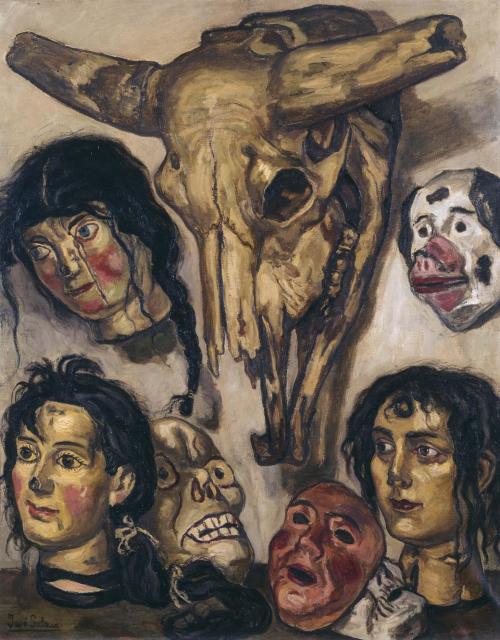 Heads and Masks, by José Romano Gutiérrez-Solana y Gutiérrez-Solana, Museo Nacional Centro de Arte R