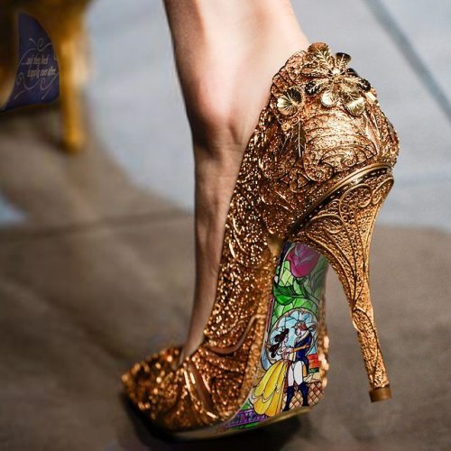 andantegrazioso:“Beauty and the Beast” high heels | ashtonatelier 