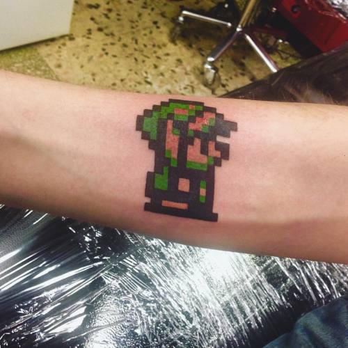 Got a new tattoo today. #gaymer #gaymelbourne #link #8bit #twink #legendofzelda #nintendo