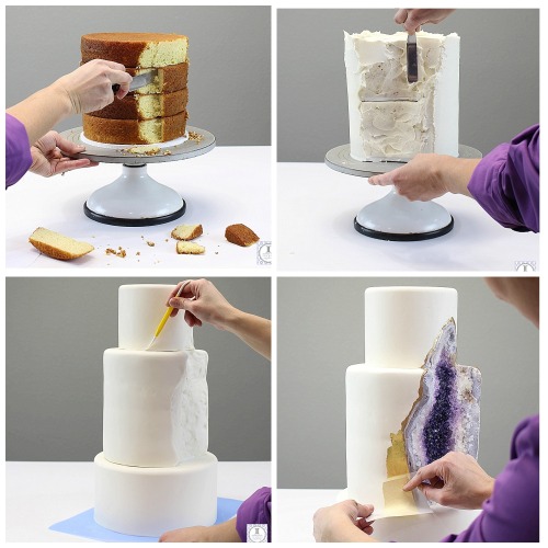 josuke-hoestar:foodffs:Have You See Rachael Teufel’s Geode Cake? Now You Can Make Your Own!*Really n