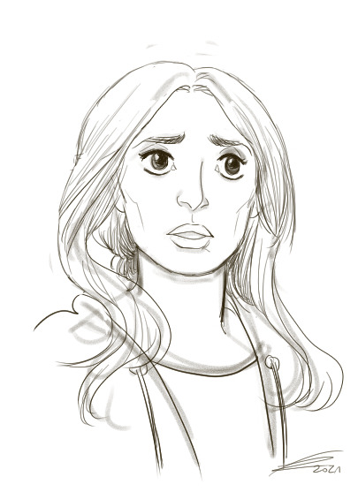 I’m practicing on Clip Studio Paint by drawing Wanda Maximoff (well on the left at first I tho