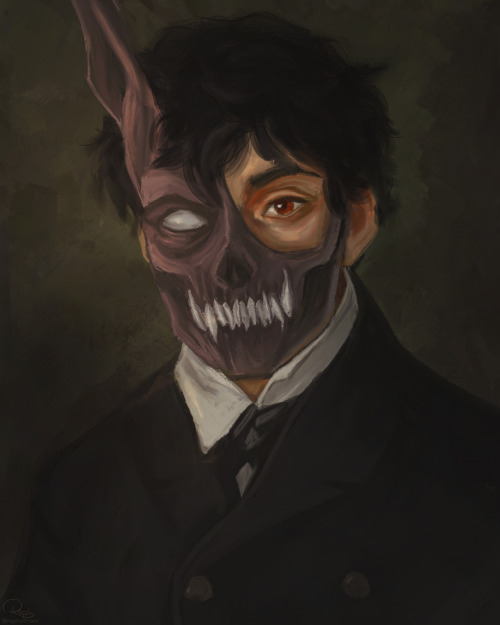 I tried painting Corpse in art styles from different periods ^^ …for absolutely no reason tho