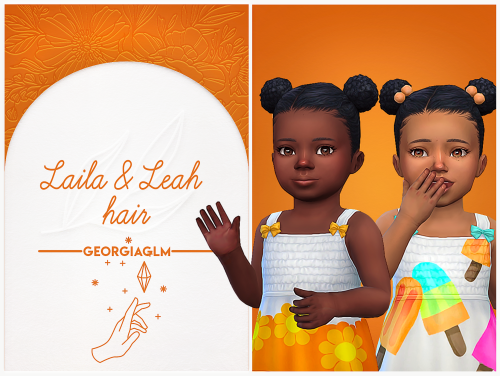 Laila & Leah hair - by Georgiaglm Hii! Long time no see, I hope you’re all doing well. Here are 