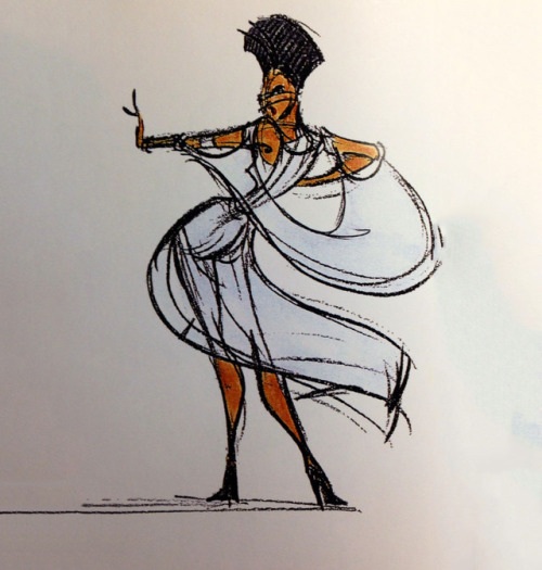 the-disney-elite:Tina Price’s concept art for the Muses from Disney’s Hercules.Melpomene(voiced by C