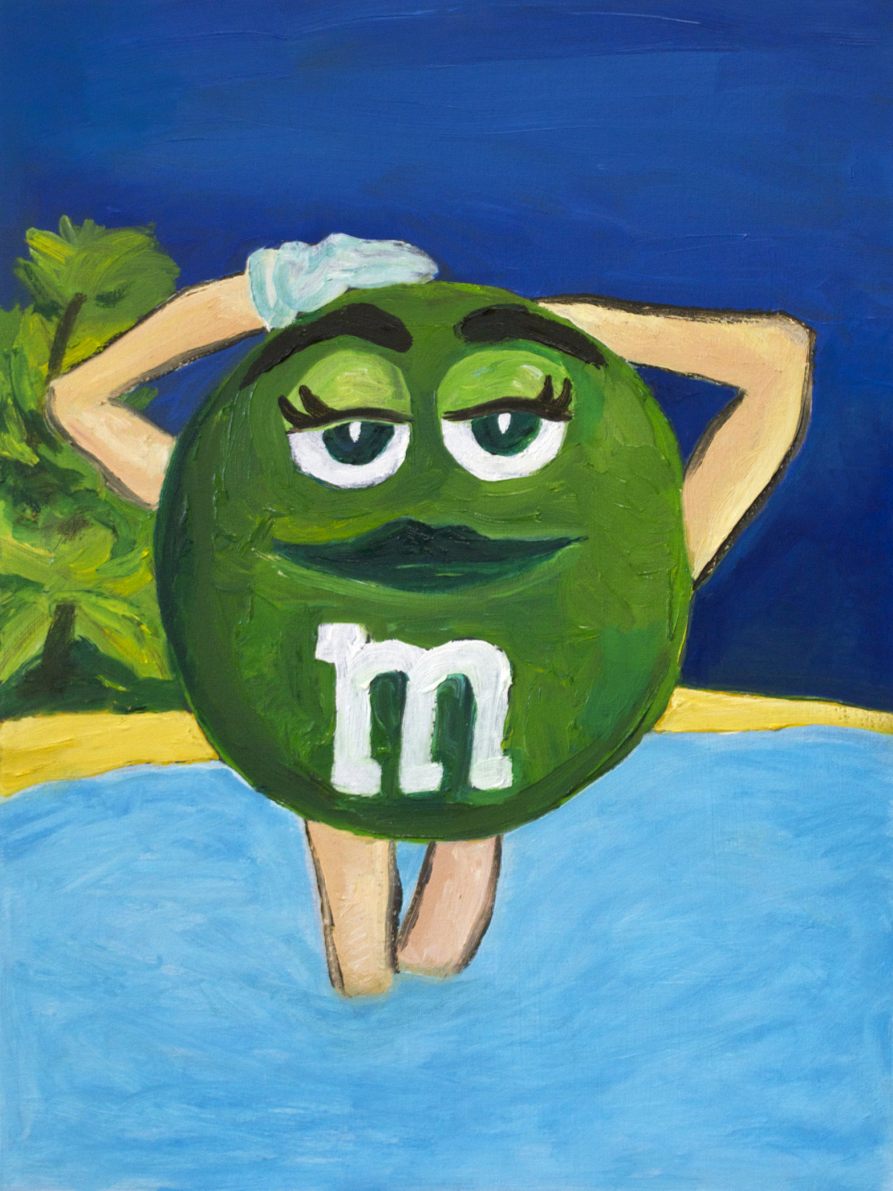 adairstephens:  adair stephenssexy candy ladyoil on panel, 12 x 9 inches, 2016  
