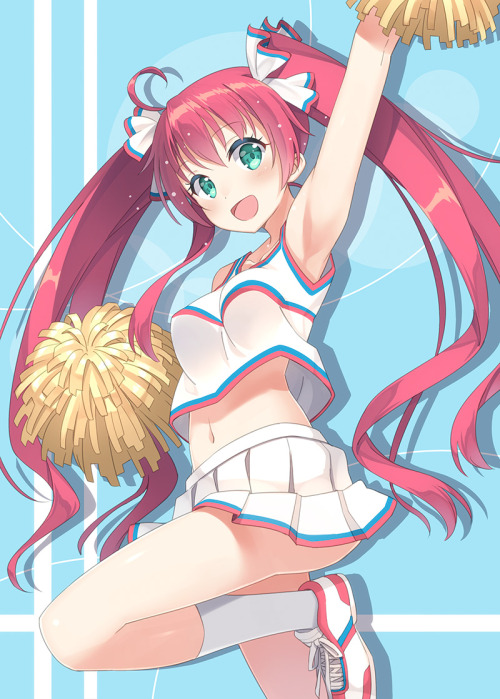 Sex twin-tailed:  Cheerleader-chan by  日向あずり pictures