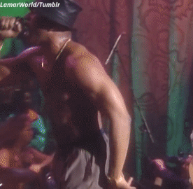 addictedkyng: lamarworld1:GIFS of LL Cool J bulge Damn