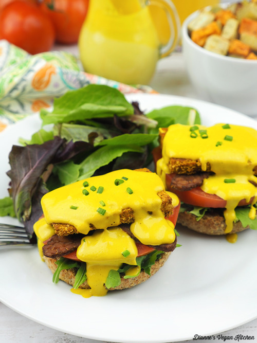 Vegan Hollandaise Round UpVegan Eggs Benedict Plus Silky Hollandaise (NF)Tempeh Benedict With Vegan 