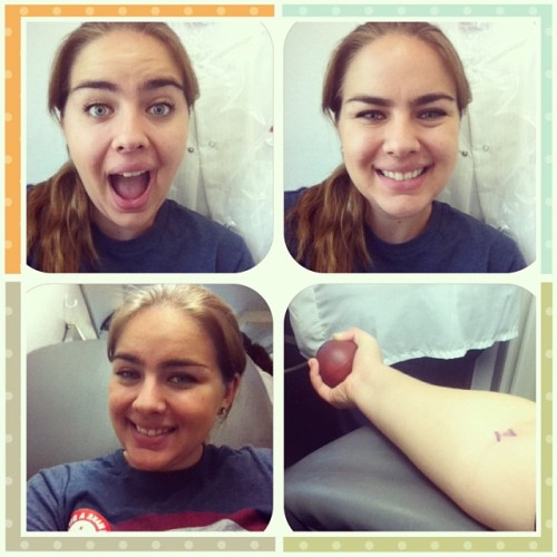 Nothing like the feeling of saving 3 lives! #giveblood #redcross #donate #csula #blooddrive #captain