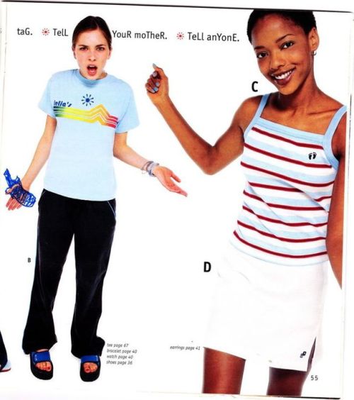 90s-2000sgirl: Late 90′s fashion. This is most of the fashions I remember and what I grew up w