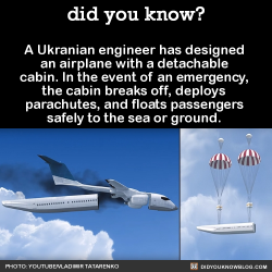 Did-You-Kno:  A Ukranian Engineer Has Designed An Airplane With A Detachable Cabin.