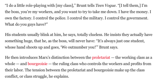 spaffy-jimble: closet-keys: Teen Vogue is out here literally teaching teens about communism in simpl