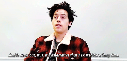 betty-and-jughead:Cole Sprouse on whether Betty/Jughead has been a narrative in the digest comics ca