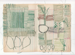 stuartshils:  sharon etgar threads drawing on paper 