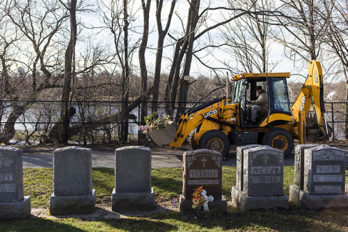 A quiet sunny morning in the Cambridge Cemetery on April 20, 2018. There are only 400 new plots left