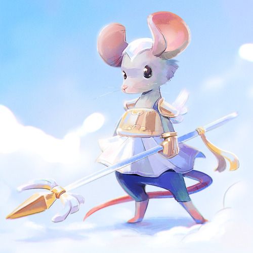 This is my mouse Valkyrie for the character design challenge.