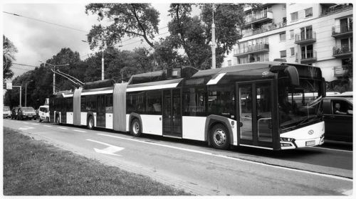 Trolley test drive on streets of Gdynia.Solaris Long....#gdynia #trolleybus #solarisbus #solaristrol