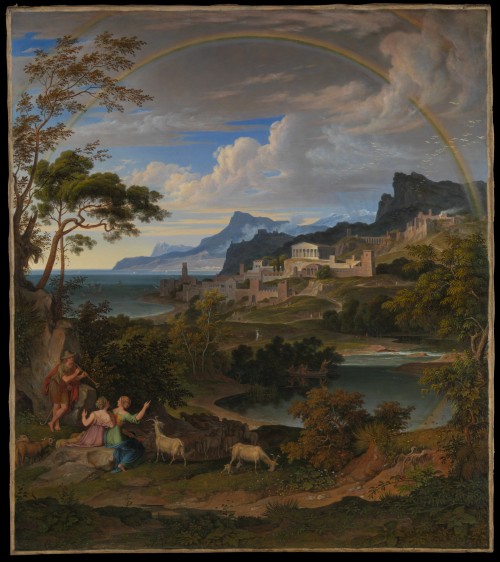 Heroic Landscape with Rainbow, by Joseph Anton Koch, Metropolitan Museum of Art, New York City.