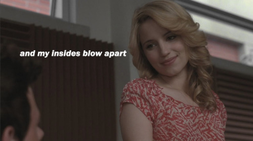 sarahexplosions:glee + vertical horizon lyrics, 2/?(song: i’m still here // album: go)[three screenc