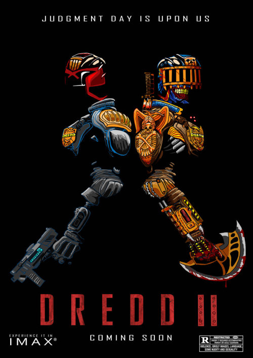 2000adonline:  Four Dark Judges - Dredd Movie-Style! - Jarol TilapLoving these Dark Judges, cleverly re-imagined for a Dredd movie sequel, by Finnish fan artist, Jari Ollikainen.
