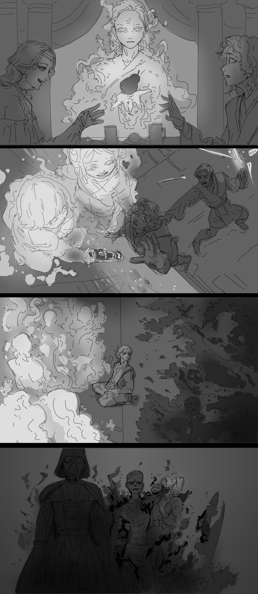 Some More Sketches For Vaderkin Creative Exchange!