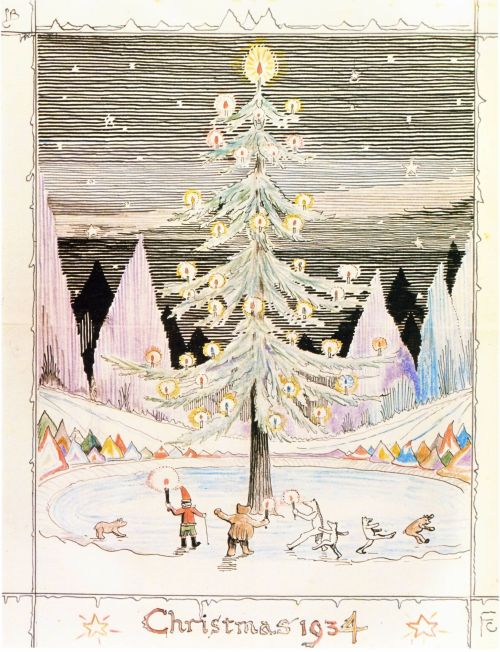 This artwork by J.R.R. TolkienFeels similar (of course!) to: Letters from Father Christmas, by J.R.R