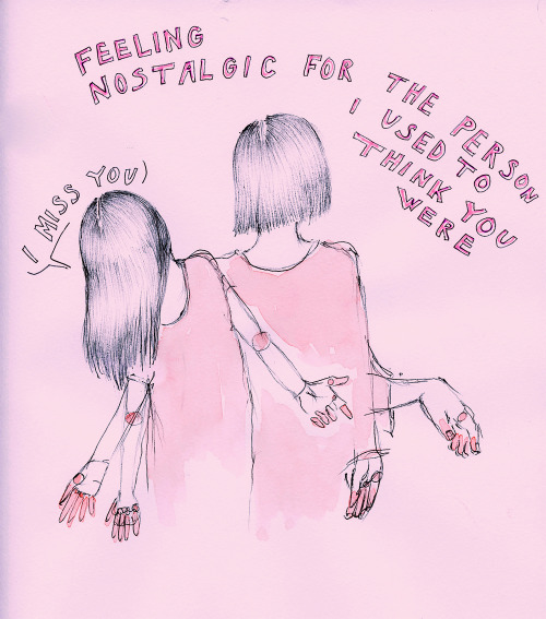 ambivalentlyyours:  Feeling nostalgic for a person who doesn’t exist. “Remembrance of things past is not necessarily the remembrance of things as they were.”  ― Marcel Proust