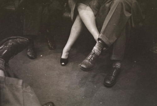 kvetchlandia:Stanley Kubrick      Couple Playing Footsies on the Subway, New York Cit