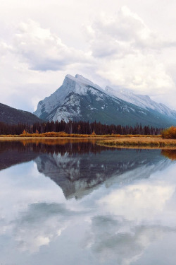 folklifestyle:  banshy:  Vermilion Lakes // Chloe Hibbert   Use code “tumblr” for 50% off your order at www.folklifestyle.com