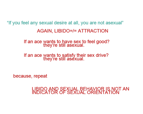 aceworu:      Because apparently this is still a really difficult concept for people to grasp. Like i literally can not believe the amount of people that do not understand that libido and sexual attraction are totally different. One has to do with your