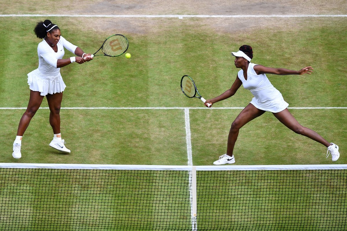 dbarraja:  🏆🏆Serena Williams &amp; Venus Williams win their 6th Wimbledon