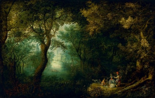 Park Landscape with a Company Returning from the Hunt, David Vinckboons, ca. 1610