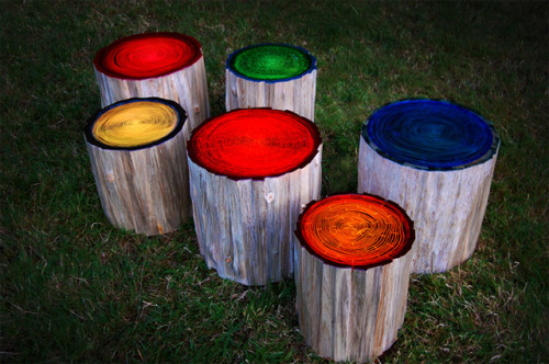 switchlightingdesign:helloprettysa:I have fallen head over heels for these Tree Ring Lights by Judso