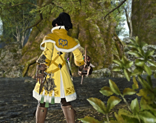 autumnslance: It’s not the Ranged gear, but I’ll take it. Coeurl Yellow and Bark Brown, 